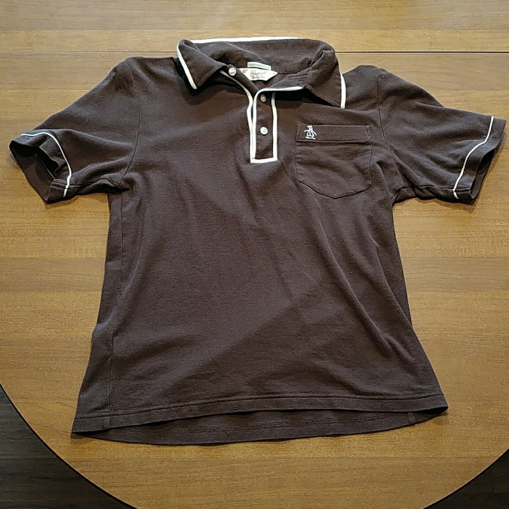 slim fit original penguin retro polo shirt